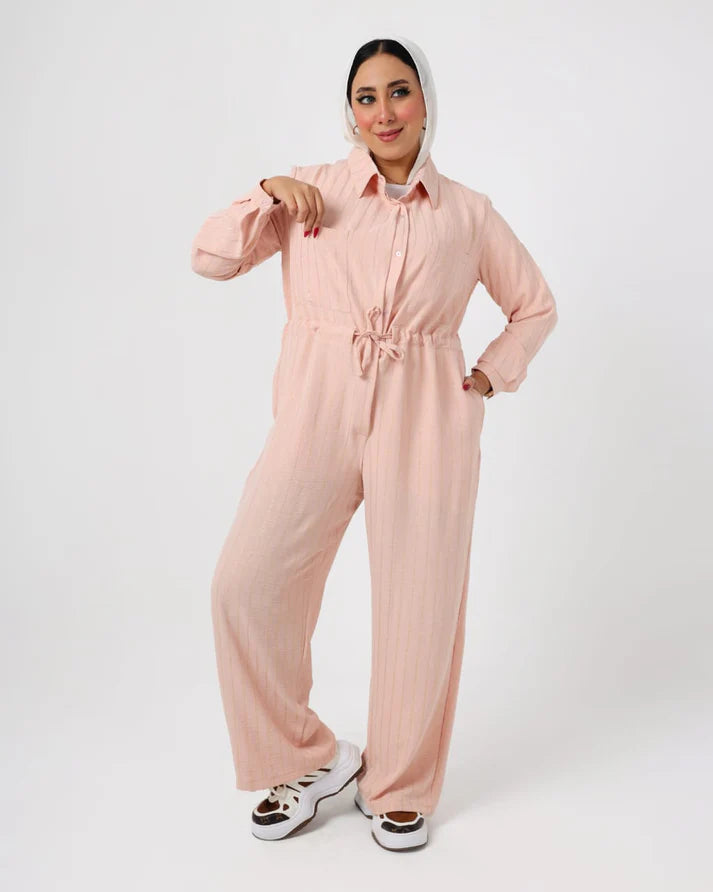 jumpSuit Pink Linen