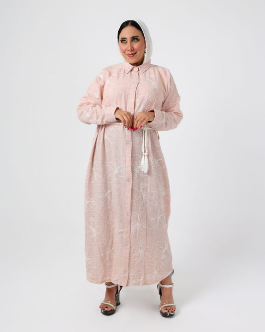 Long French Linen Shirt – Longline, Belted