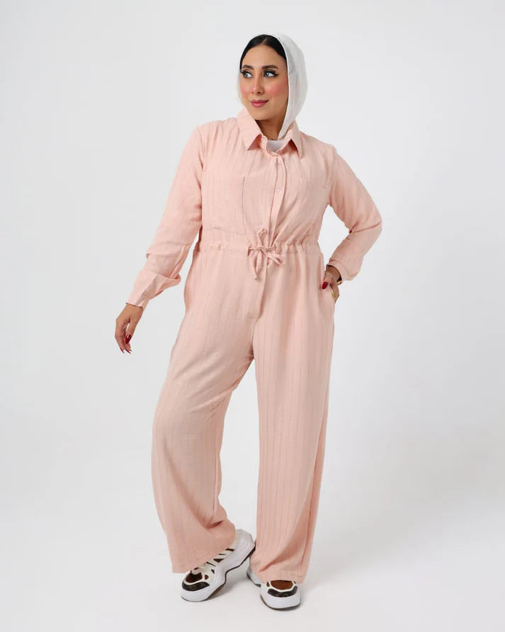 jumpSuit Pink Linen