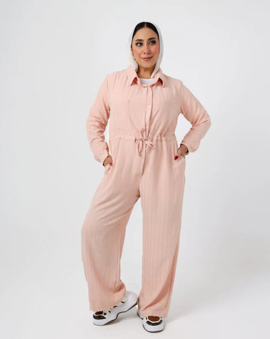 jumpSuit Pink Linen