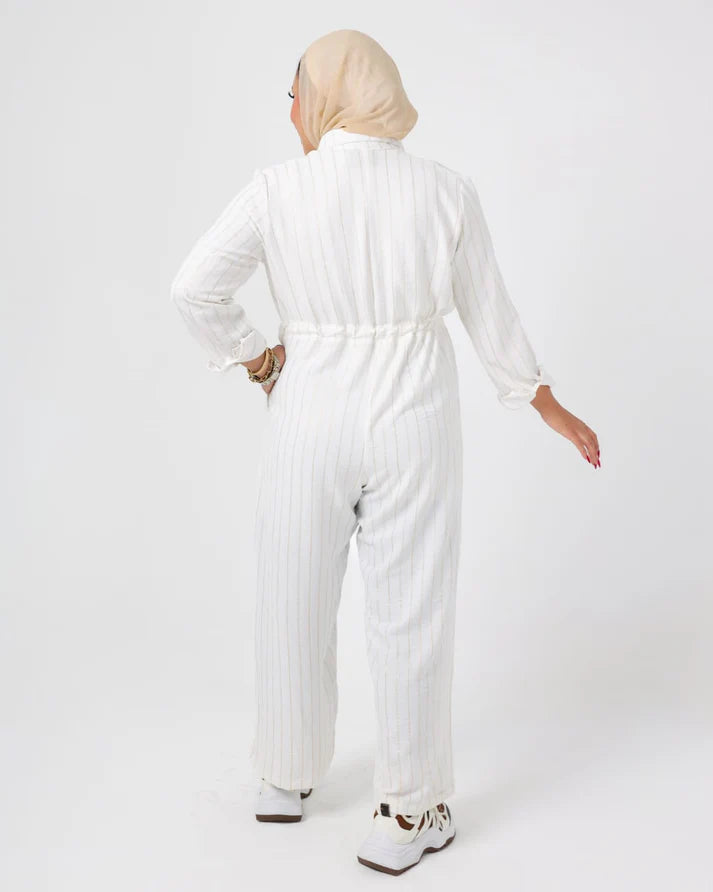 jumpSuit White Linen