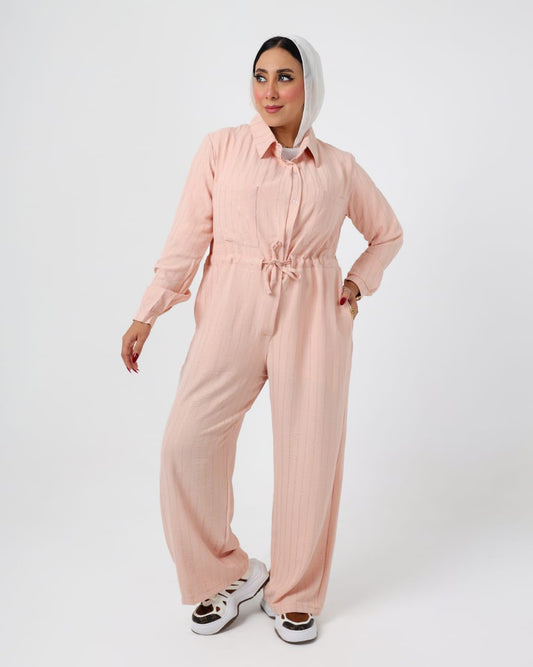French Linen Jump Suit