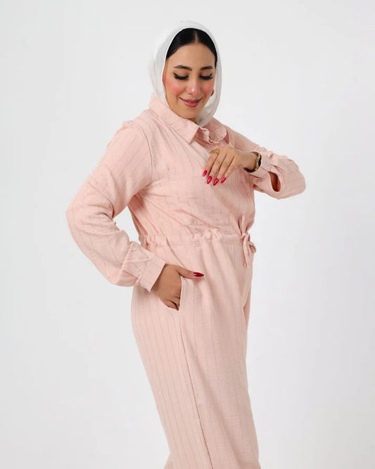 jumpSuit Pink Linen